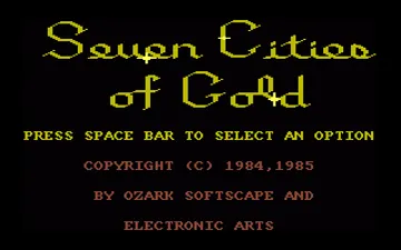 Seven Cities of Gold_Disk1 screen shot title